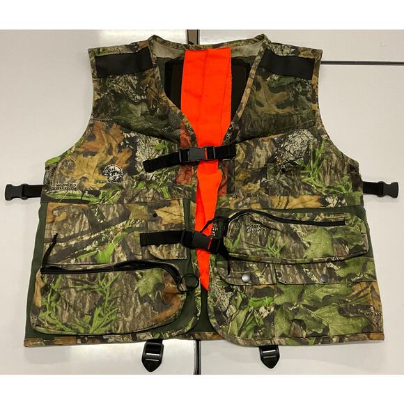 Mossy Oak Field Staff Full Strut  L/XL Hunting Vest Adjustable Removable Cushion - Picture 1 of 11